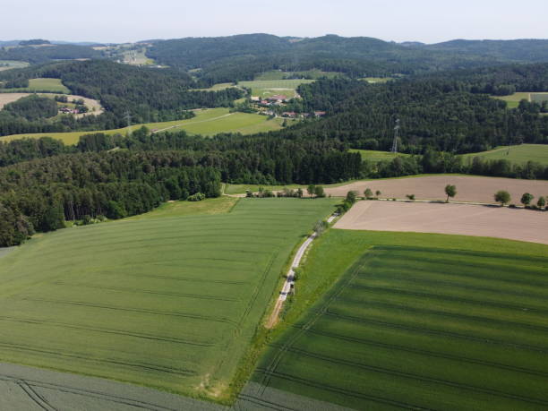 istock Aerial view of Bavaria, Germany, with forests and fields 1919277478