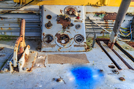 A boat full of rust