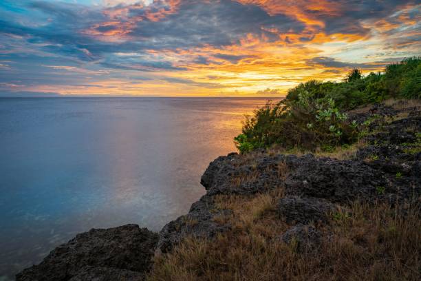 Scenic view of Siquijor island, Philippines at sunset A scenic view of Siquijor island, Philippines at sunset siquijor island stock pictures, royalty-free photos & images