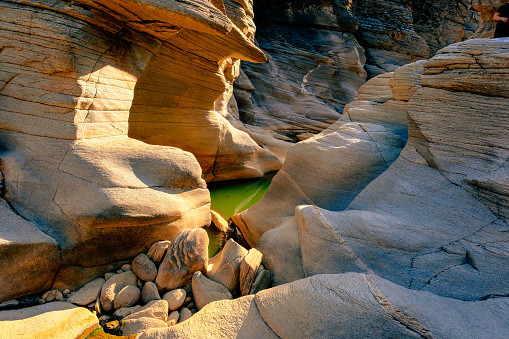 A photo of huge rocks of Tasyaran Valley, Usak, Turkey