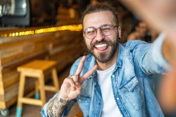 istock Young man taking selfie or having video call 1919373890