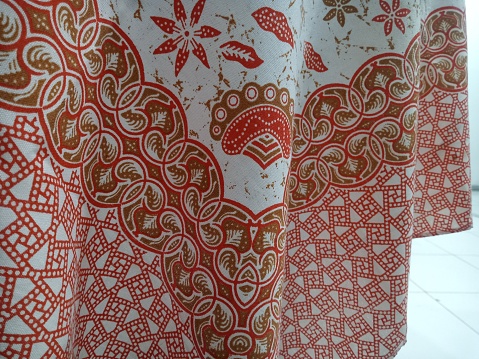 floral motif batik cloth