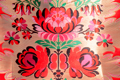 flowers texture on the cloth