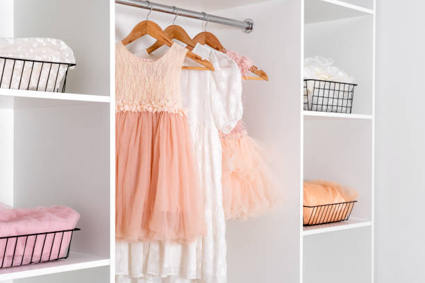 A teenager's closet totally messy with piles of clothes - Buenos Aires - Argentina