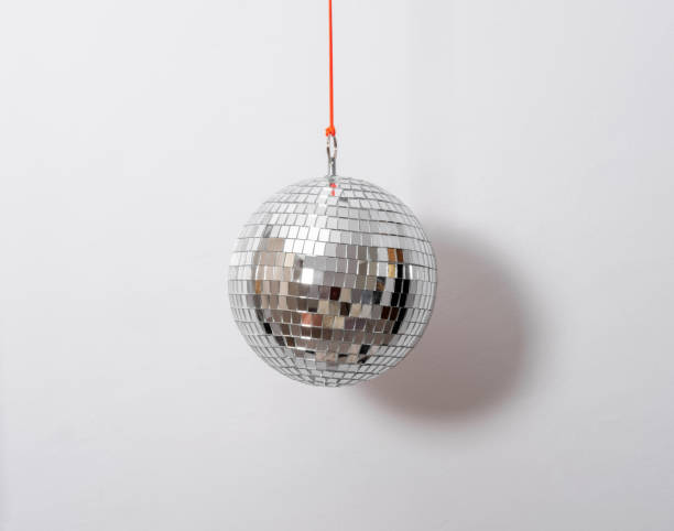 istock Discoball on a background of white wall. Copy space. 1919447070