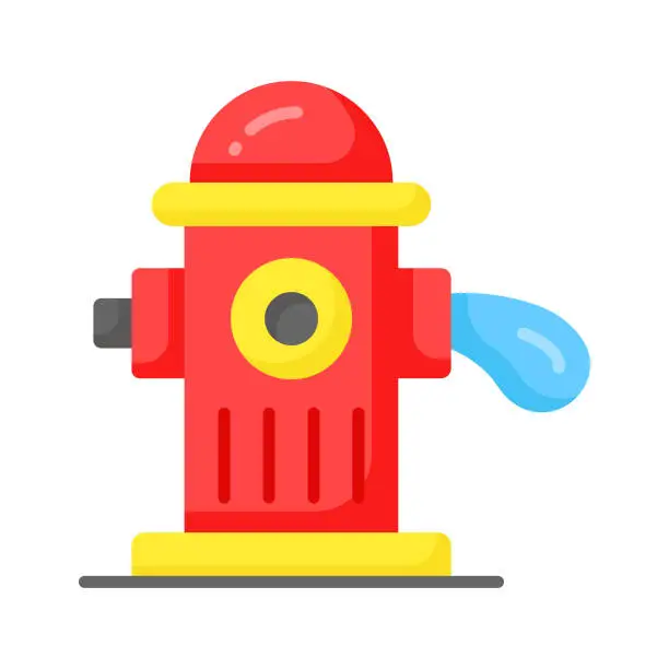 Vector illustration of Check this carefully designed icon of fire hydrant in modern style.