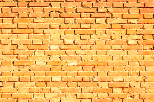 red brick wall, closeup of photo