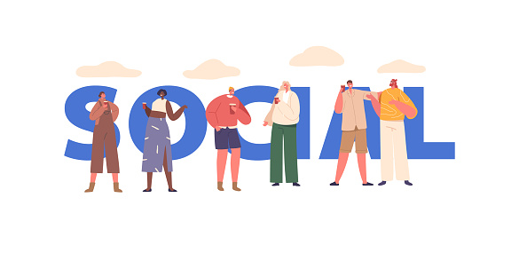 Build Connection Istock People Engage In Social Communication To Connect Share Ideas And Build ...