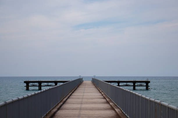 istock Long bridge over the Mediterranean sea 1919492951