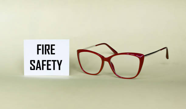 istock Fire safety and labor protection. Notepad with text on a light background 1919508648