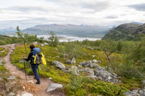 istock Young woman hiking in Sweden 1919521945