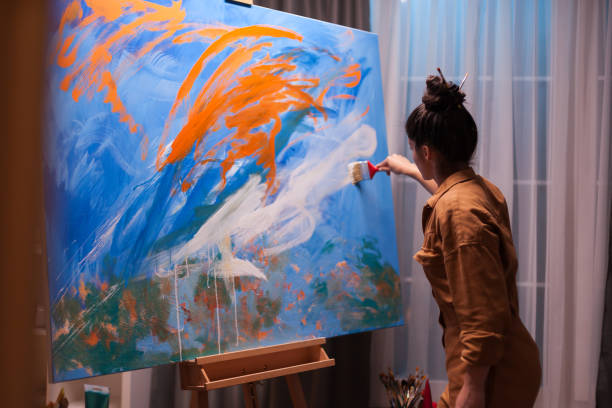 istock Woman with artistic hobby 1919536281
