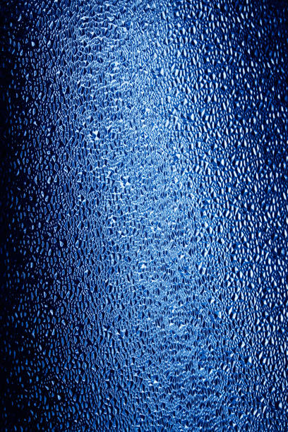 istock Dark blue background of relief glass. 1919542496
