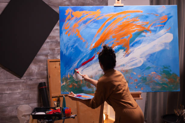 istock Energetic young artist 1919561228