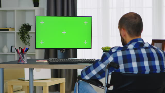 Green screen video call