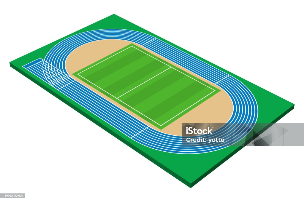Blue. Track Vector Athletics Track Field Isolated Vector Illustration Stock Illustration ...