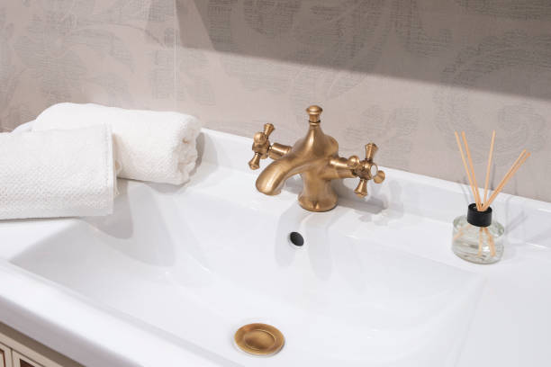 istock Interior of a bathroom in a hotel or apartment 1919626628