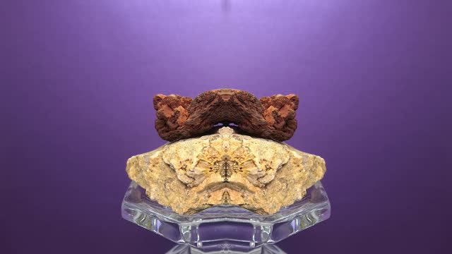 Quartz-containing stones with crystals