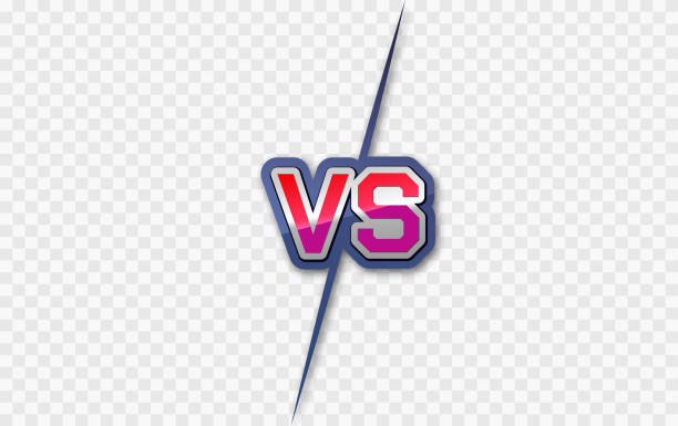 versus screen. vs battle or duel. vector background - flat screen点のイラスト素材／クリップアート素材／マンガ素材／アイコン素材