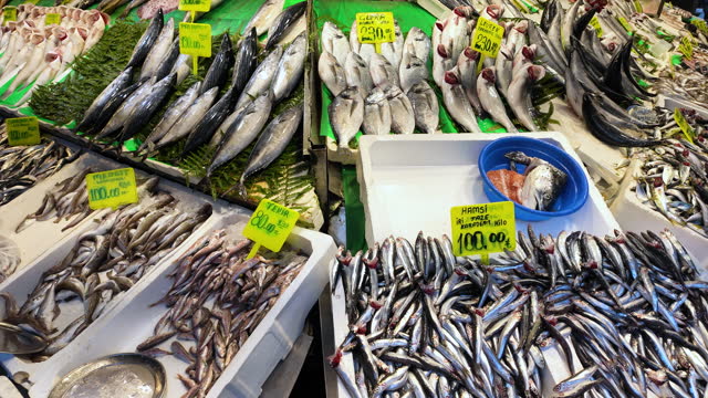 Fish Market In Kadikoy Istanbul
