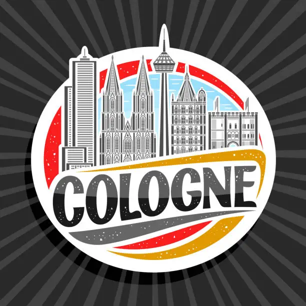 Vector illustration of Vector logo for Cologne