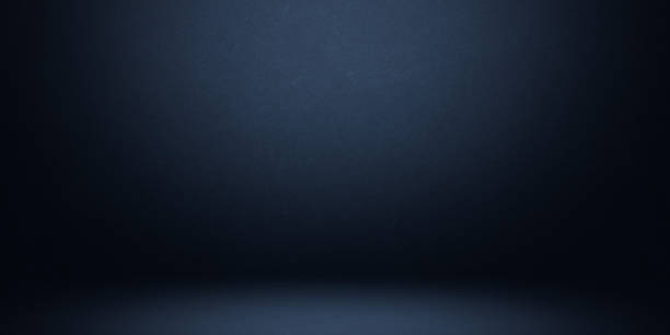 istock Dark blue studio room with spotlight backdrop wallpaper, blank perspective for show or display your product montage or artwork 1919724681