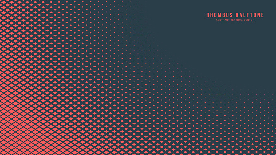 Rhombus Checkers Half Tone Pattern Vector Radial Border Abstract ...