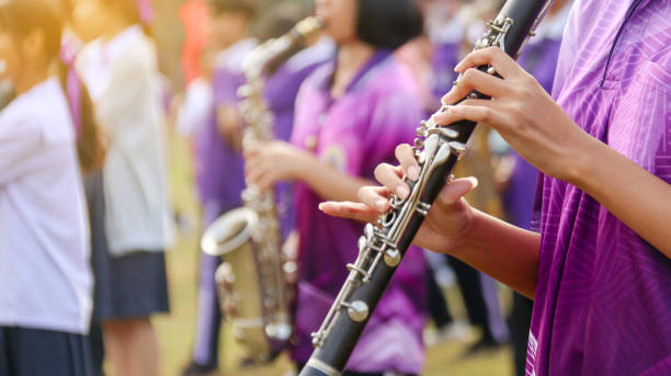 istock Music instrument is being played by hands 1919744905