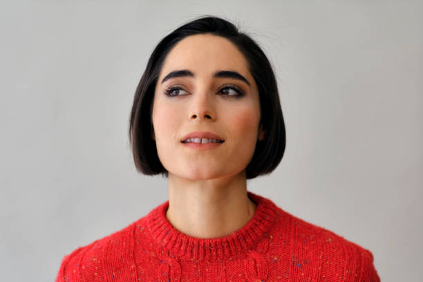istock Latina woman looking away at copy space 1919748720