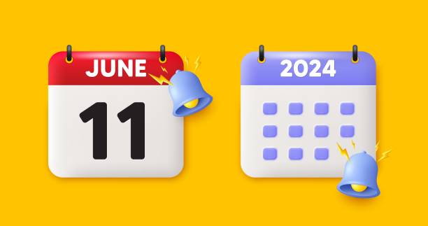 istock 11th day of the month icon. Event schedule date. Calendar date 3d icon. Vector 1919766007