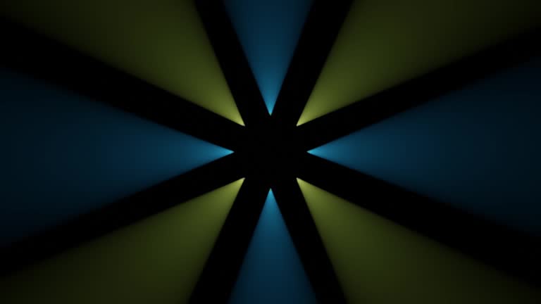 Abstract Laser Spotlight 3D Loop Animation