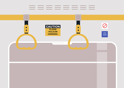 The ubiquitous presence of handrails and safety stickers in public transport systems serves as silent guardians, ensuring the safety of commuters during their daily journeys