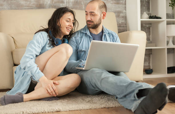 istock Cheerful wife laughing 1919958878