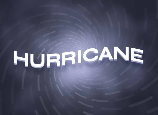Vector illustration of Hurricane Storm Background