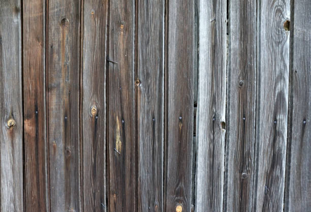 istock Old gray boards sufrace texture. Wooden background 1920029454