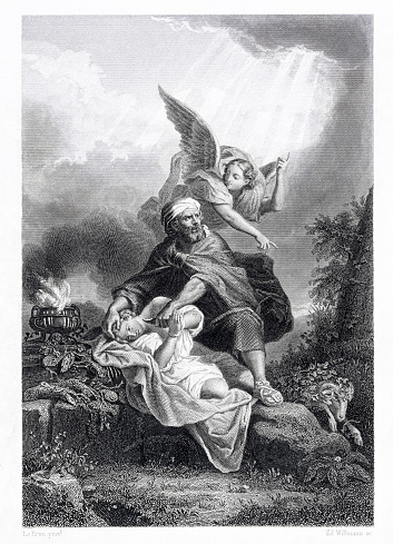 The Sacrifice of Isaac
Edouard Willmann ( 1820-1877 )
After Charles Le Brun ( 1619–1690 Paris )