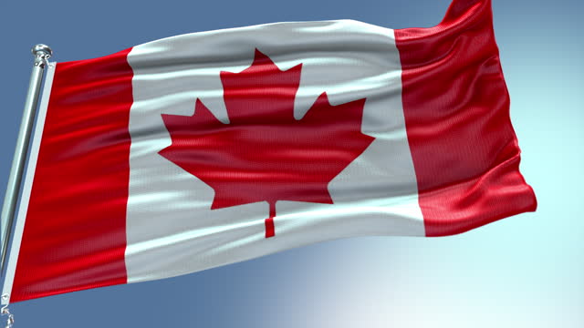 Canadian Flag Waving