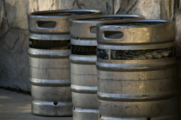 istock craft beer kegs, ready to be used 1920087395