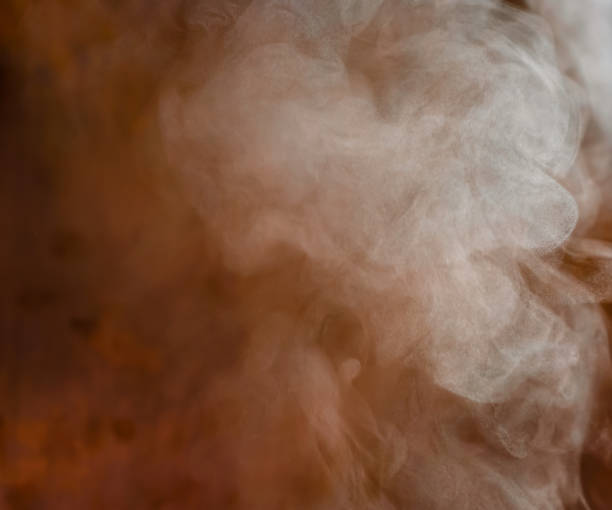 istock The movement of steam. Copper background. 1920103838