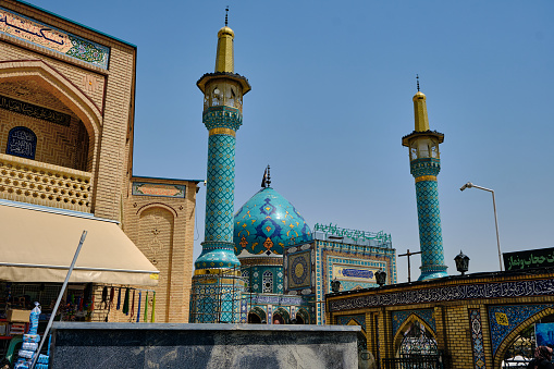 Tehran (Teheran) , Iran-June 25, 2023: Emamzadeh Saleh Mosque, traditional shia, Emamzadeh Sale mosque in tehran.