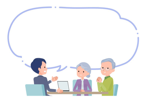 istock A business scene where you have a meeting with a old couple. 1920179087