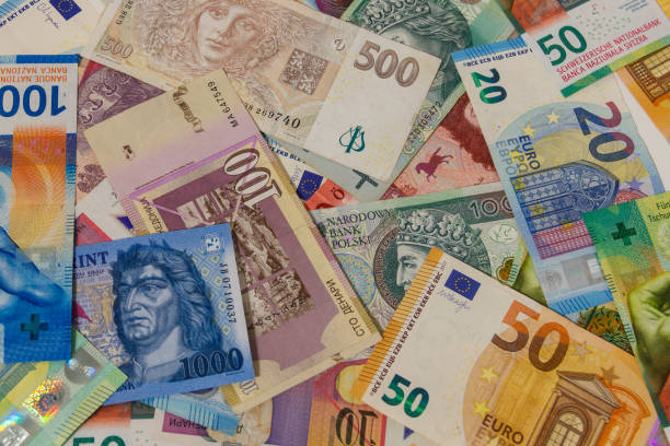 istock Background of currencies from different european countries 1920213711