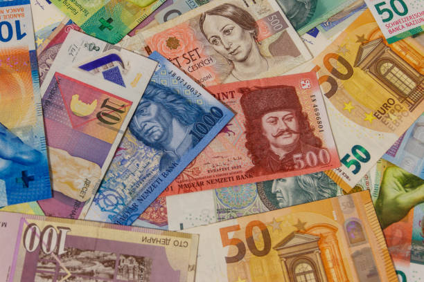istock Background of currencies from different european countries 1920213713