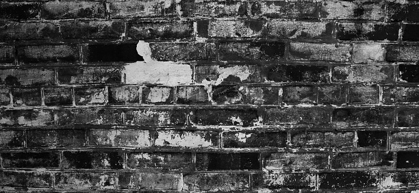 Abstract old crack brick wall texture. Dirty wall surface background