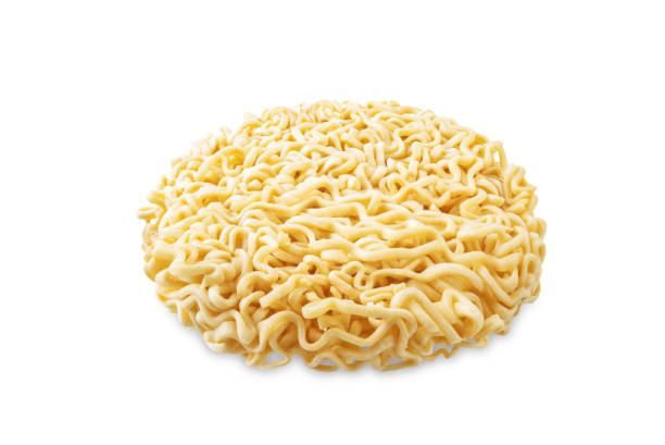istock Dried ramen noodles on a white isolated background 1920336974