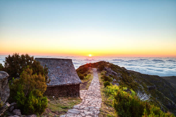 View form the Highest Peak of Madeira Pico Ruivo at Sunrise – Foto