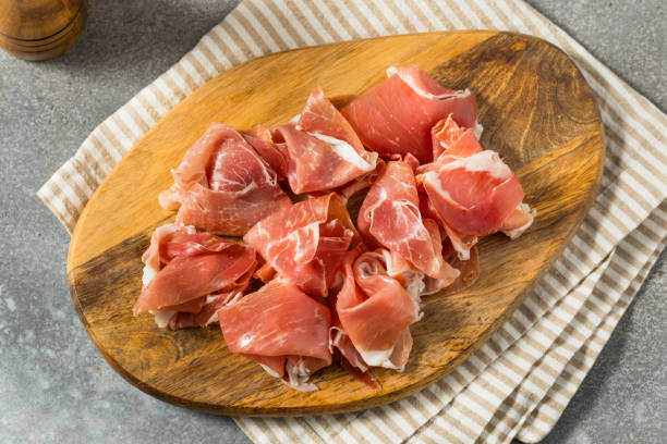istock Organic Salty Parma Ham Prosciutto 1920452508