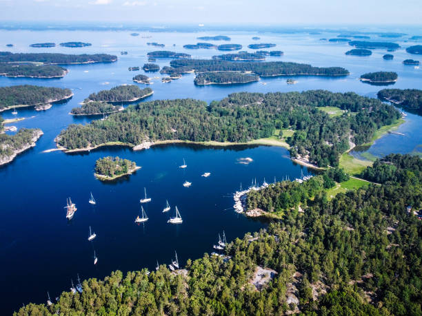istock Drone view over Stockholm archipelago 1920456199
