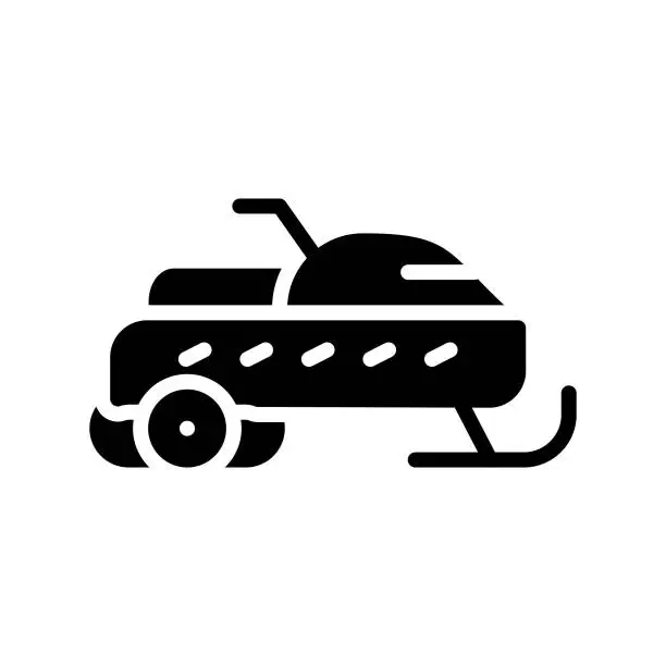 Vector illustration of Snowmobile Icon