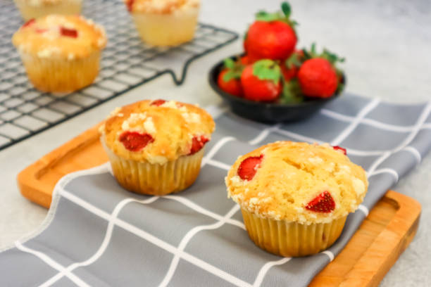 istock Strawberry muffin or cupcake 1920498275
